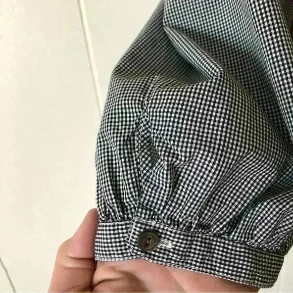 J.Crew 3/4 Sleeve Shepherd’s Check Cotton Top Blouse Size 2 - Picture 4 of 9